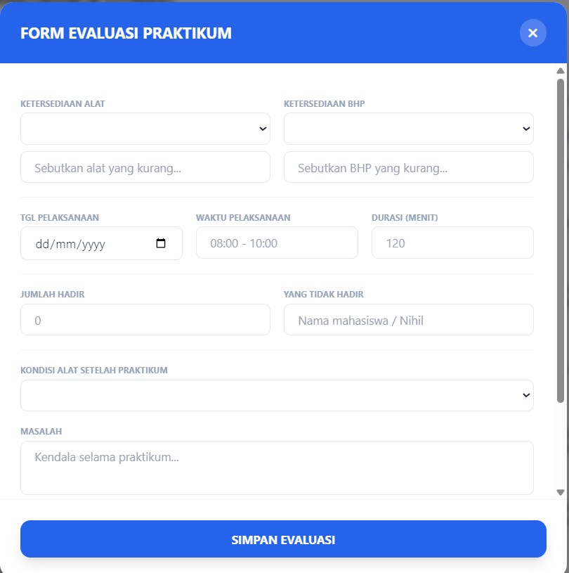 Evaluasi Kegiatan